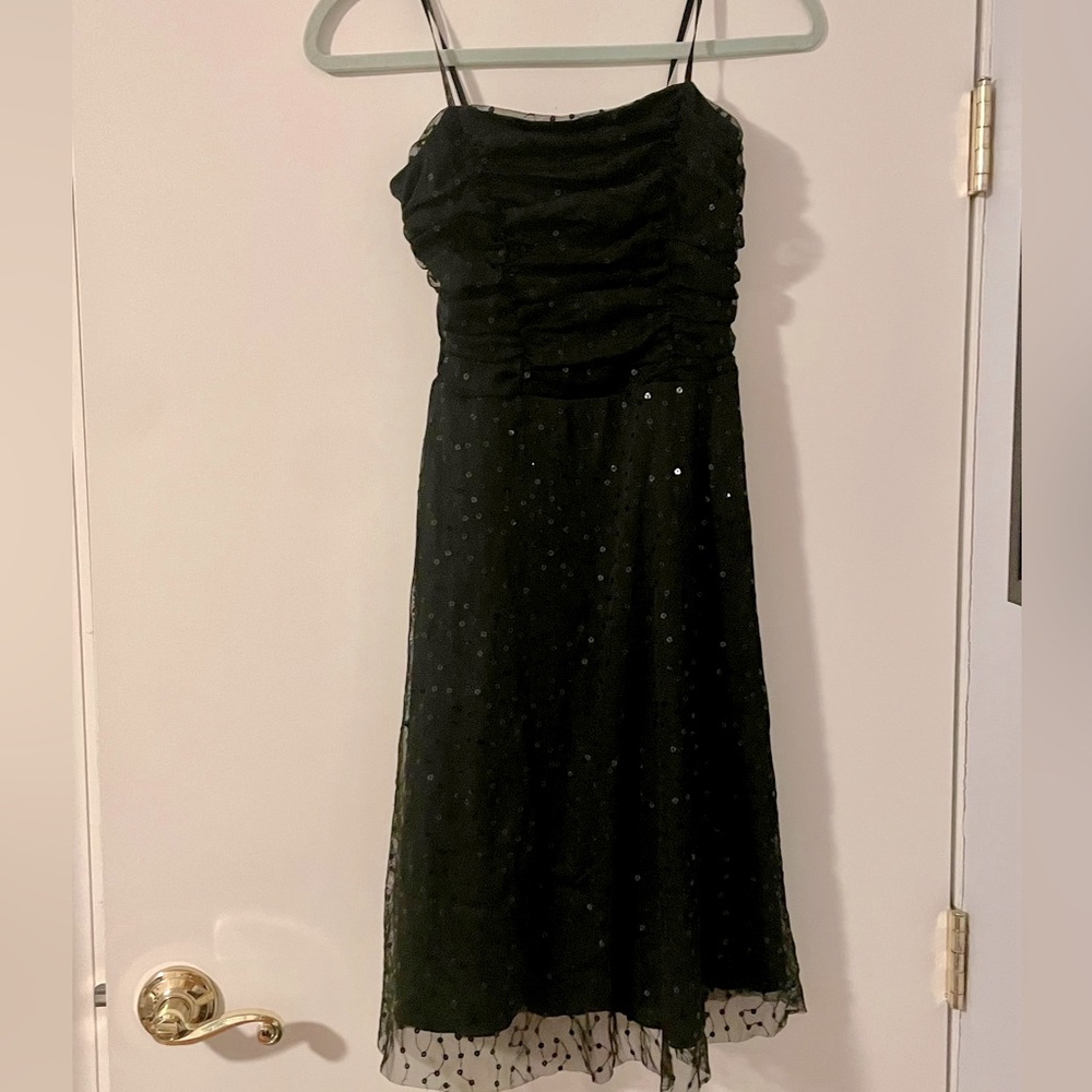 Black sequin dress